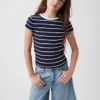 Kinder-T-shirt met ribboord