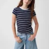Kinder-T-shirt met ribboord