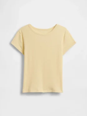 Kinder-T-shirt met ribboord