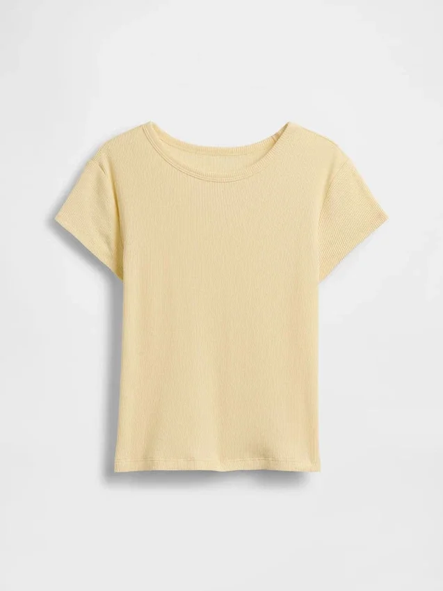 Kinder-T-shirt met ribboord