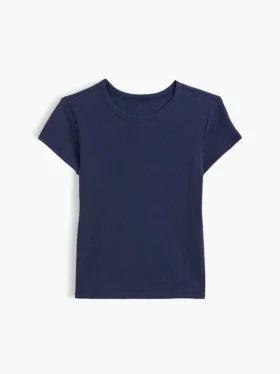 Kinder-T-shirt met ribboord