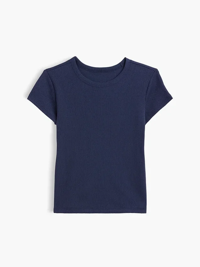 Kinder-T-shirt met ribboord