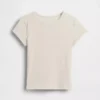 Kinder-T-shirt met ribboord