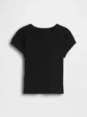 Kinder-T-shirt met ribboord