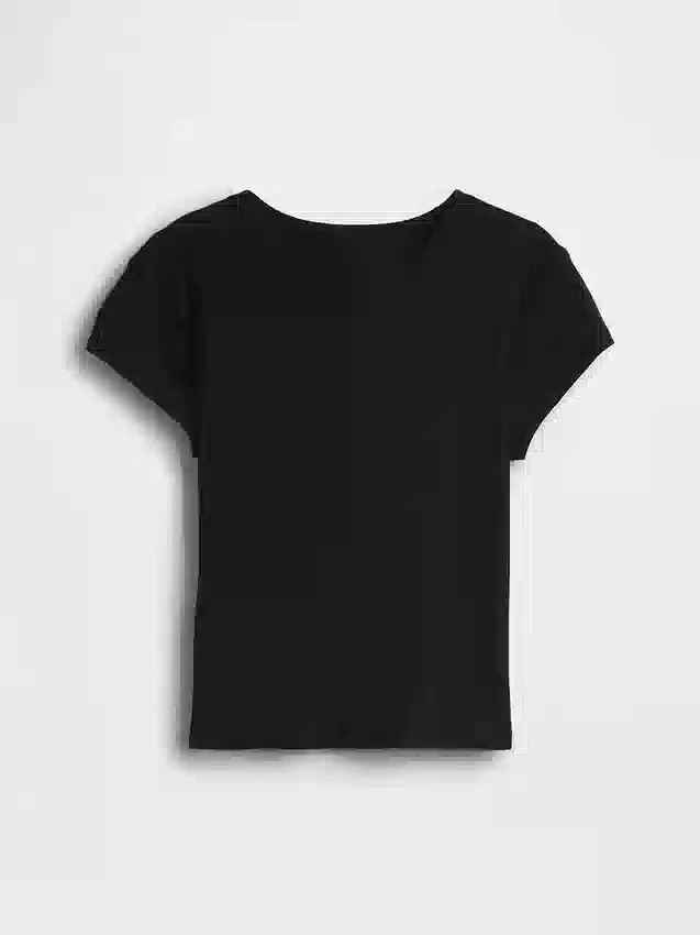 Kinder-T-shirt met ribboord