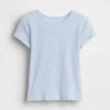 Kinder-T-shirt met ribboord