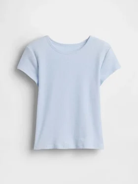 Kinder-T-shirt met ribboord