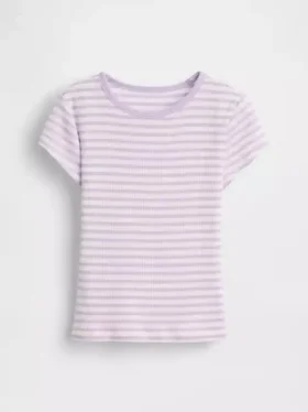 Kinder-T-shirt met ribboord