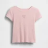 Kinder-T-shirt met ribboord