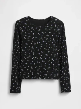 Kinder-T-shirt met ribboord