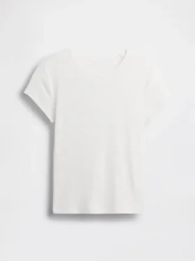 Kinder-T-shirt met ribboord