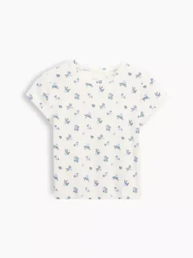Kinder-T-shirt met ribboord