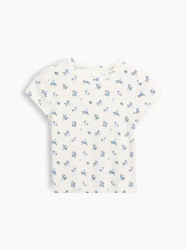 Kinder-T-shirt met ribboord