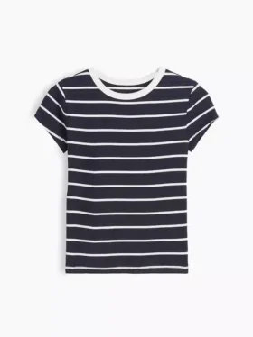 Kinder-T-shirt met ribboord