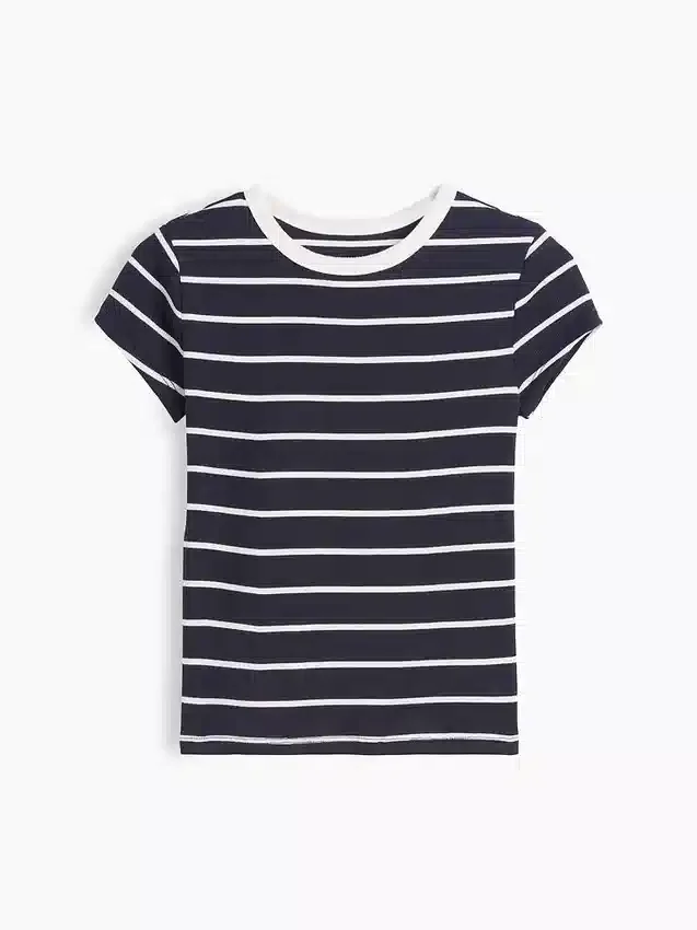 Kinder-T-shirt met ribboord