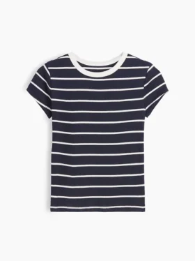 Kinder-T-shirt met ribboord