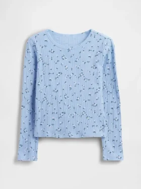 Kinder-T-shirt met ribboord