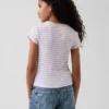 Kinder-T-shirt met ribboord