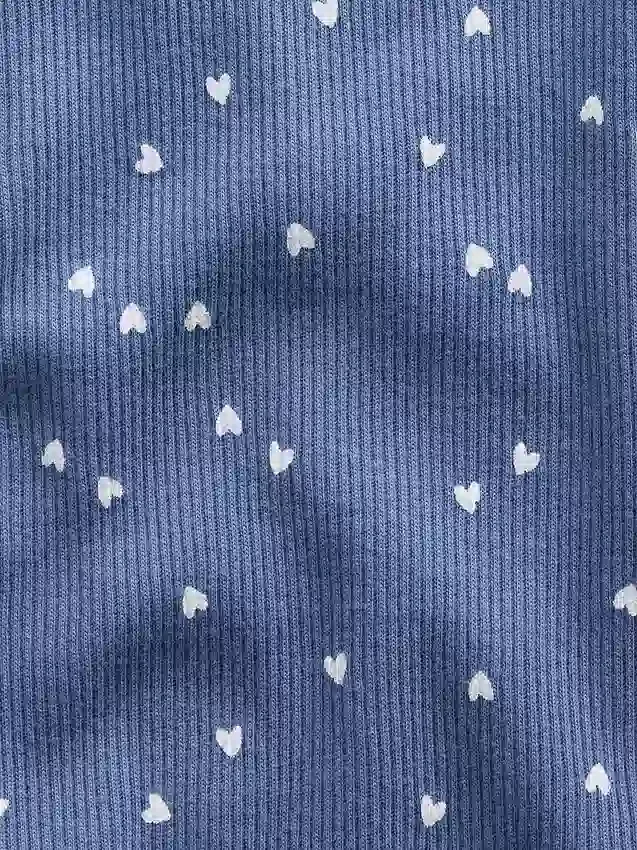 Kinder-T-shirt met ribboord