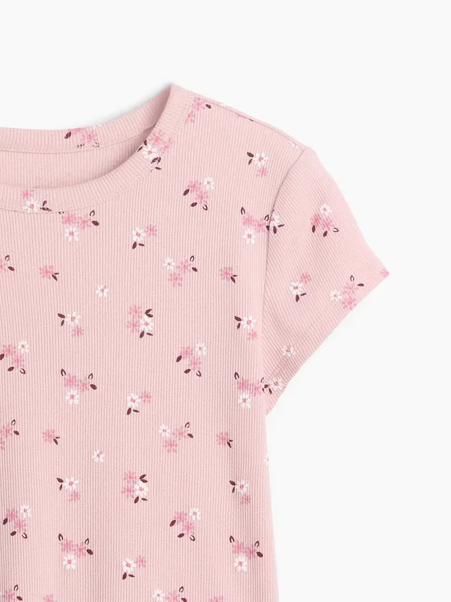 Kinder-T-shirt met ribboord