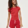 Kinder-T-shirt met ribboord