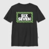 Kinder-T-shirt met Six Seven-ruitjesprint