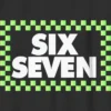 Kinder-T-shirt met Six Seven-ruitjesprint