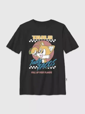 Kinder-T-shirt met Sonic the Hedgehog Tails Tacos-afbeelding