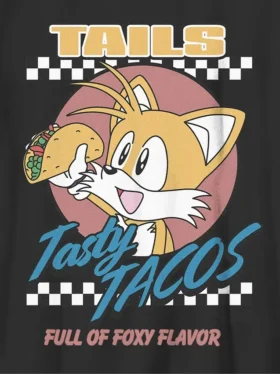 Kinder-T-shirt met Sonic the Hedgehog Tails Tacos-afbeelding