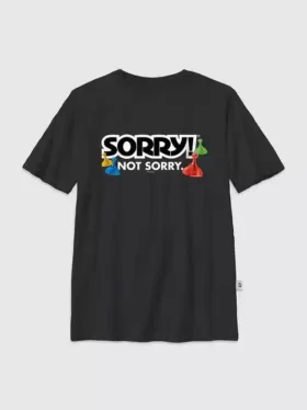 Kinder-T-shirt met ‘Sorry’-print