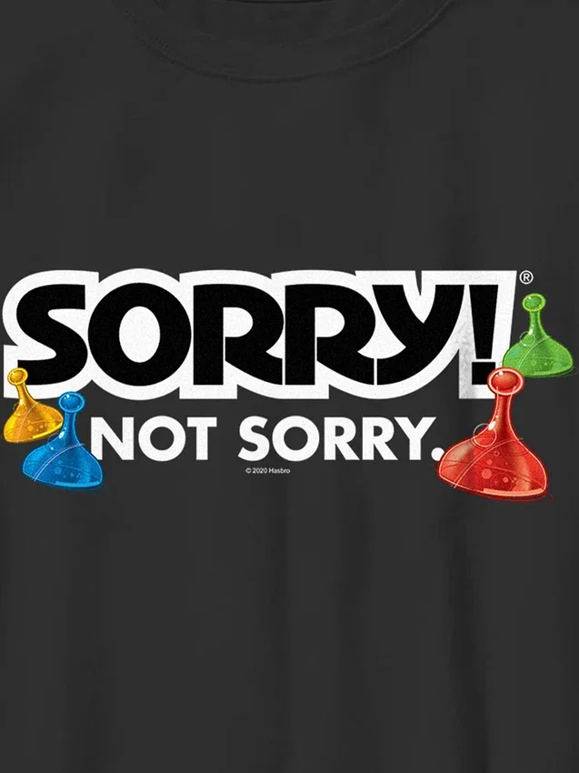 Kinder-T-shirt met ‘Sorry’-print