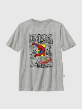 Kinder-T-shirt met Spider-Man-stripboekomslag-print