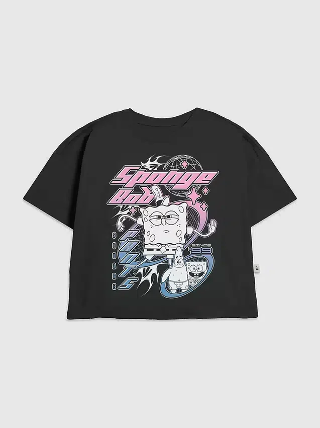 Kinder-T-shirt met Spongebob Y2K-afbeelding