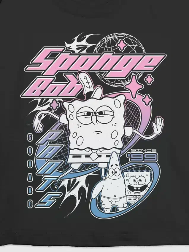 Kinder-T-shirt met Spongebob Y2K-afbeelding