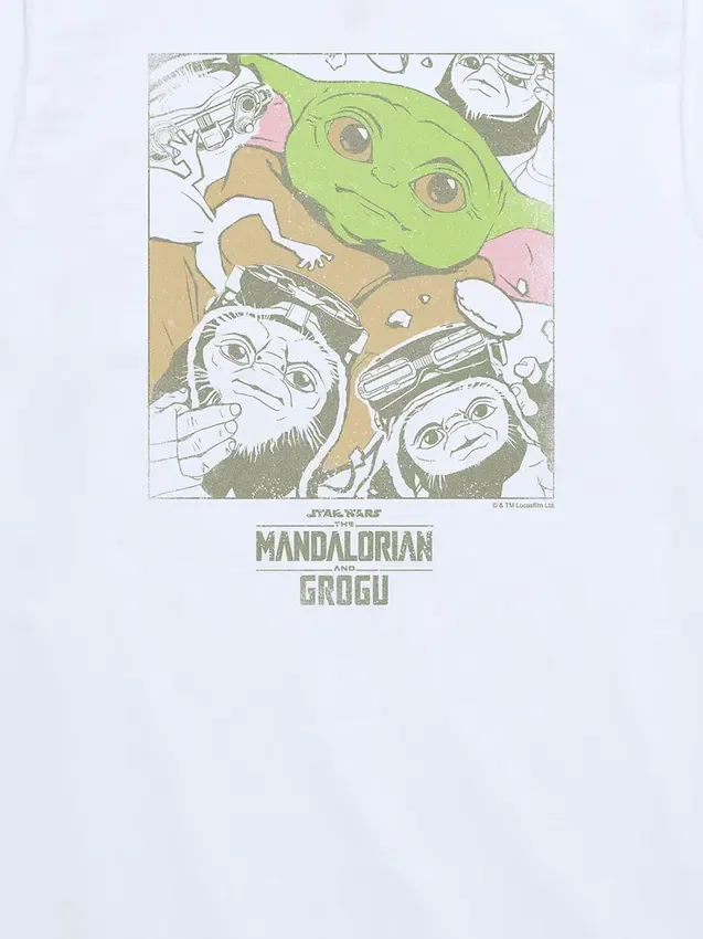 Kinder-T-shirt met Star Wars-afbeelding van Grogu en vrienden