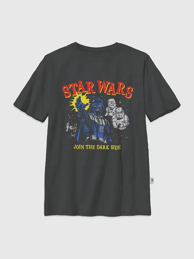 Kinder-T-shirt met Star Wars-print ‘Darkside’