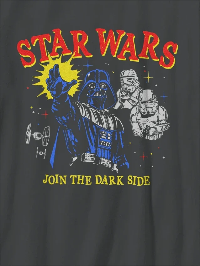 Kinder-T-shirt met Star Wars-print ‘Darkside’