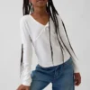 Kinder-T-shirt met strik aan de voorkant