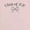 Kinder-T-shirt met strik-afbeelding ‘Class of 2026’