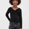 Kinder-T-shirt met strik in de hals