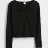 Kinder-T-shirt met strik in de hals