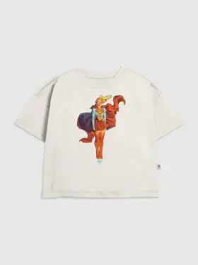 Kinder-T-shirt met 'Supergirl Fuel Your Flight'-afbeelding