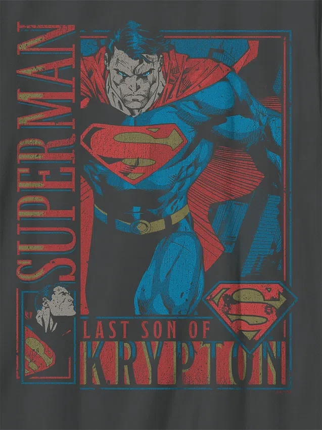 Kinder-T-shirt met Superman Retro-afbeelding