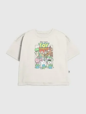 Kinder-T-shirt met 'Toy Story'-groepsafbeelding in vintage-stijl
