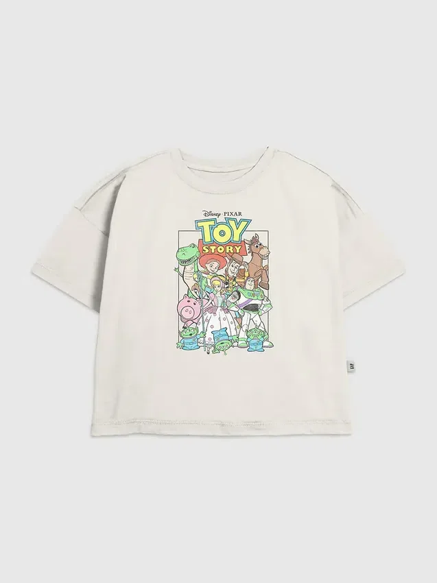 Kinder-T-shirt met 'Toy Story'-groepsafbeelding in vintage-stijl