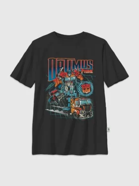 Kinder-T-shirt met ‘Transformers Optimus Prime Speed’-afbeelding