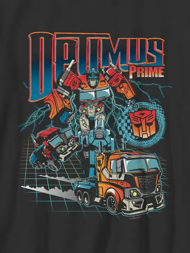 Kinder-T-shirt met ‘Transformers Optimus Prime Speed’-afbeelding