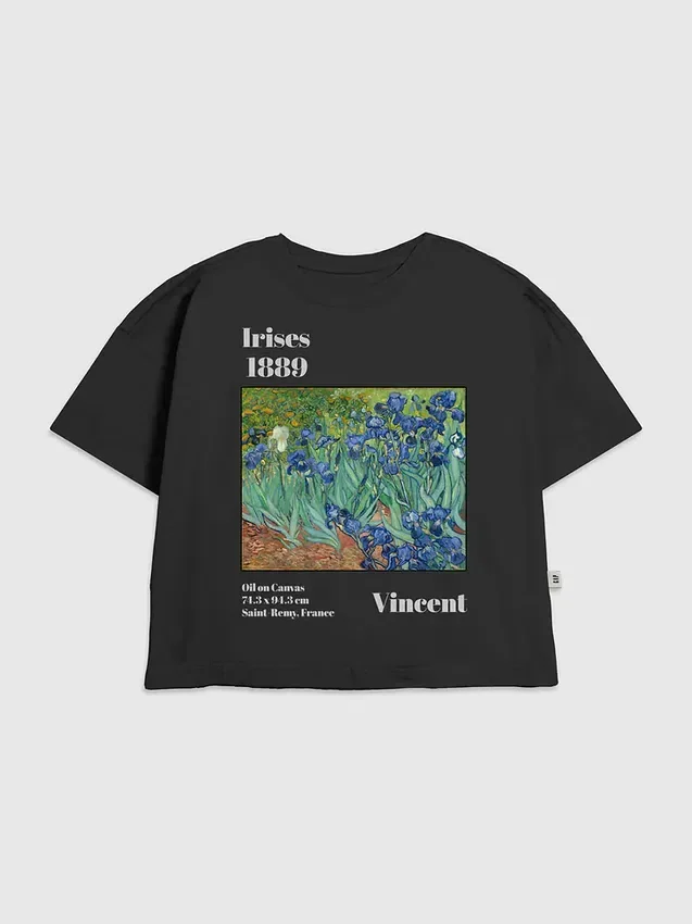 Kinder-T-shirt met Van Gogh-prent: 'Irises'