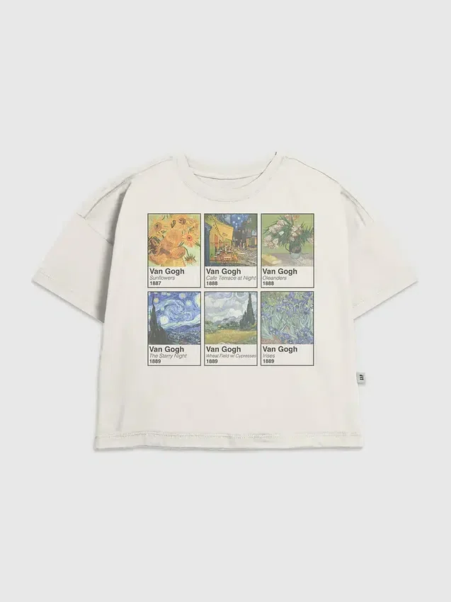 Kinder-T-shirt met Van Gogh-print