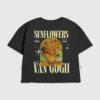 Kinder-T-shirt met Van Gogh-zonnebloemenprint